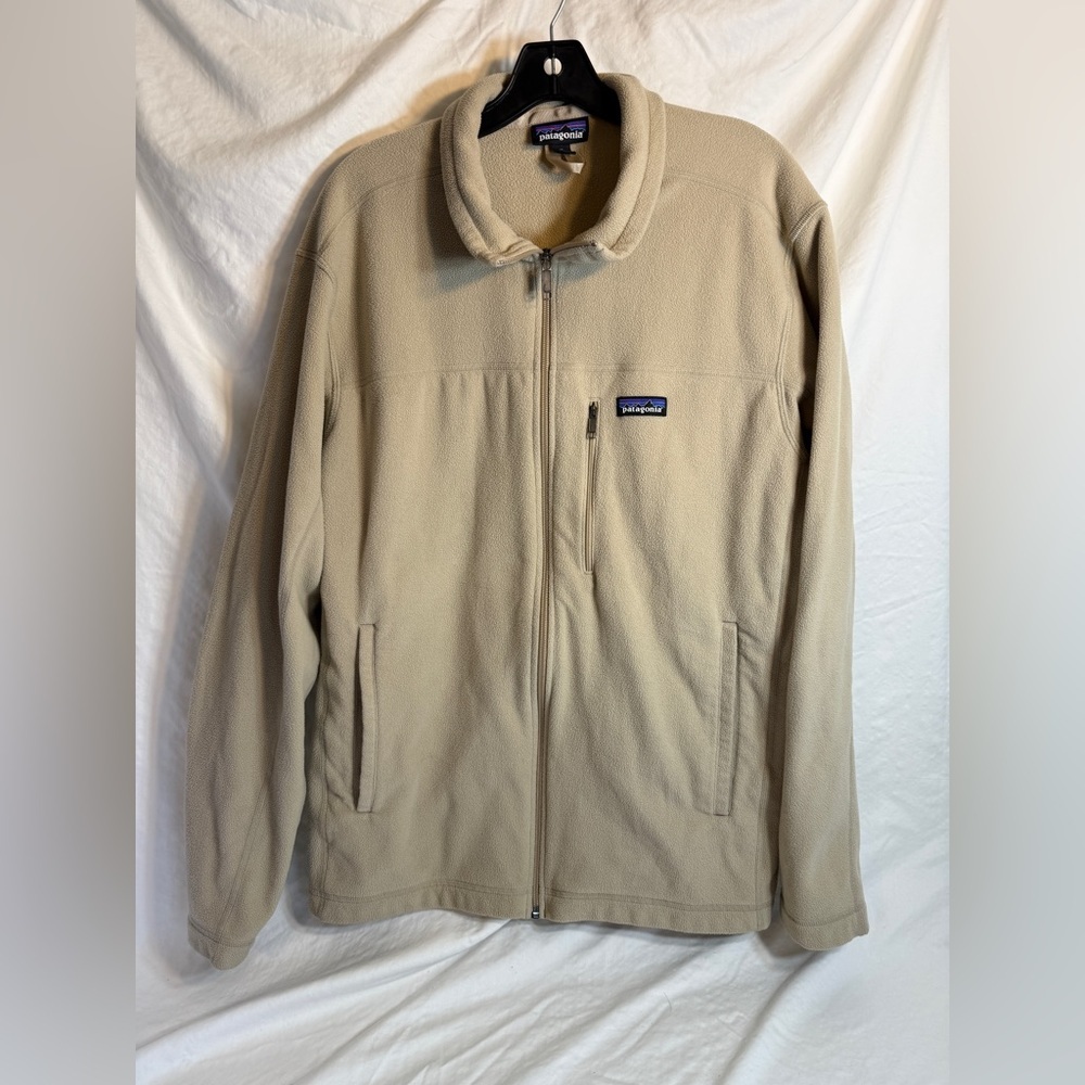 Patagonia Tan Fleece Full-Zip Jacket